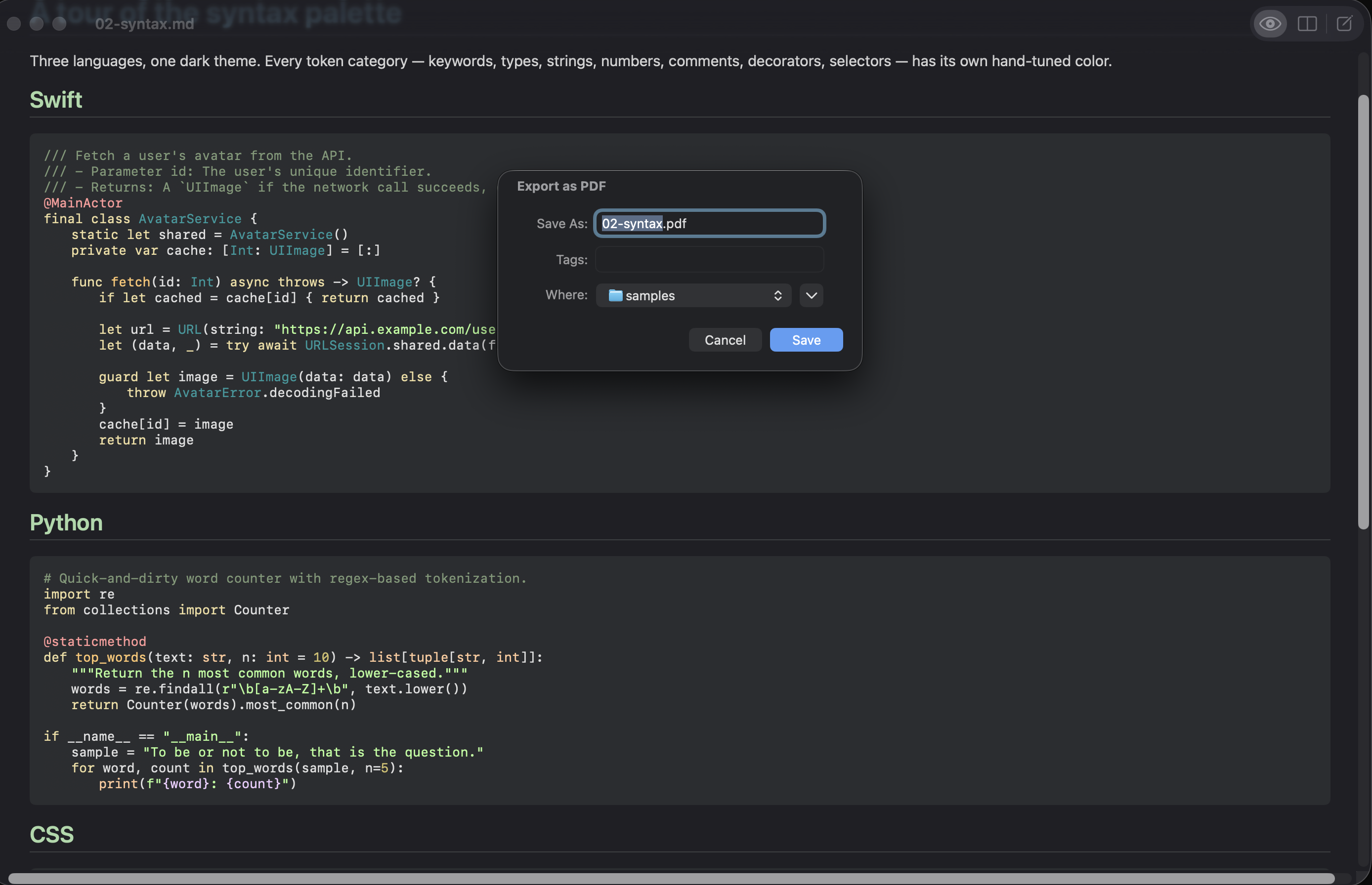 Markdown Viewer — Native macOS Markdown Reader